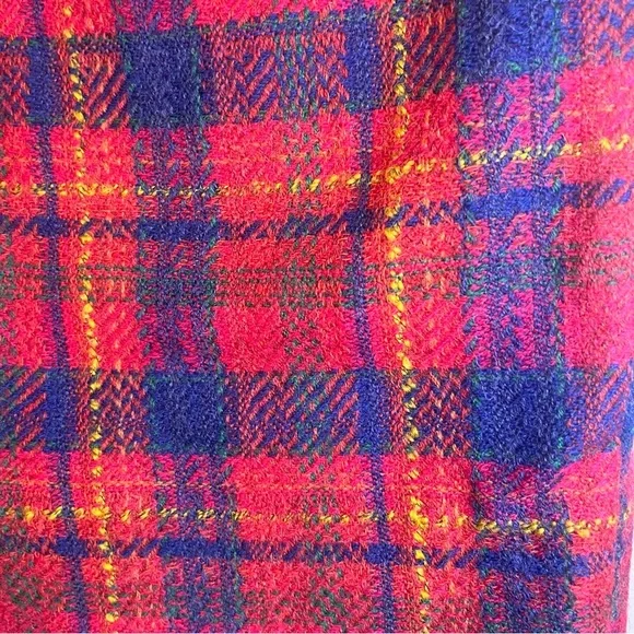 Rare Yves Saint Laurent Wool Plaid Skirt - Picture 5 of 9